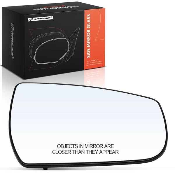 Passenger Mirror Glass with Manual Adjust for Chevrolet Malibu 2013-2015