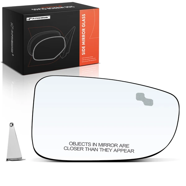 Passenger Mirror Glass with Manual Adjust for Mazda