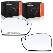 2 Pcs Mirror Glass Heated with Blind Spot Detection
