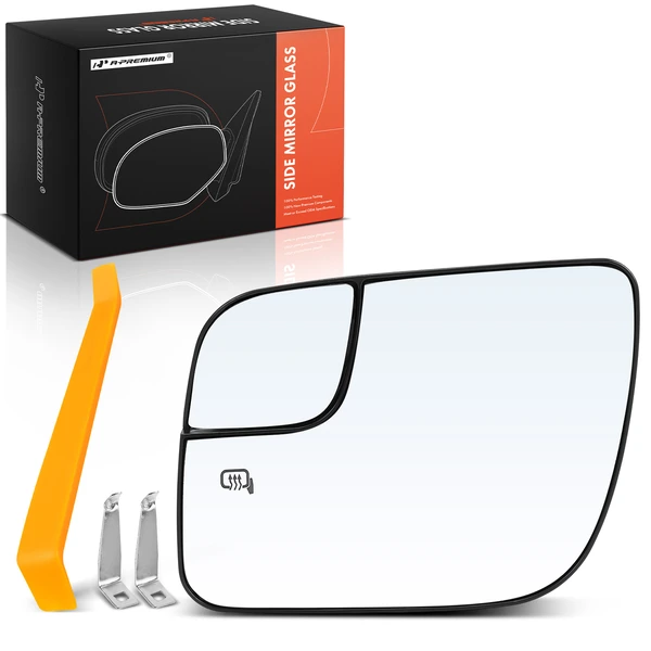 Front Driver Mirror Glass with Heated for Ford Explorer Police Interceptor Utility
