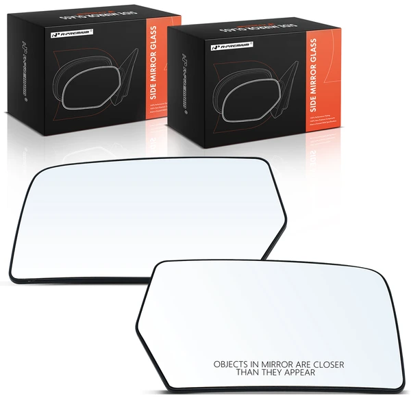 2 Pcs Mirror Glass with Manual Adjust for 2007-2014 Ford Expedition