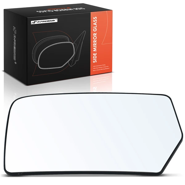 Driver Mirror Glass with Manual Glass Adjust for 2007-2014 Ford Expedition