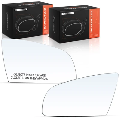 2 Pcs Front Mirror Glass with Power Adjust & Heated