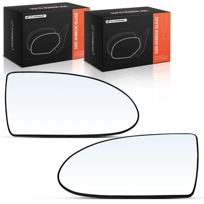 2 Pcs Mirror Glass with Manual Adjust & Backing Plate