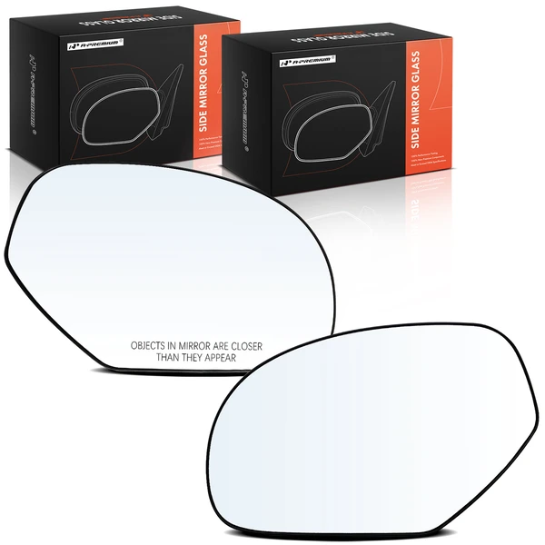 2 Pcs Mirror Glass Heated with Power Adjust for Chevy Silverado 1500 GMC Sierra 1500