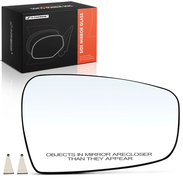 Passenger Mirror Glass with Power Adjust for Kia Forte 2014-2018 Forte5 2014-2018