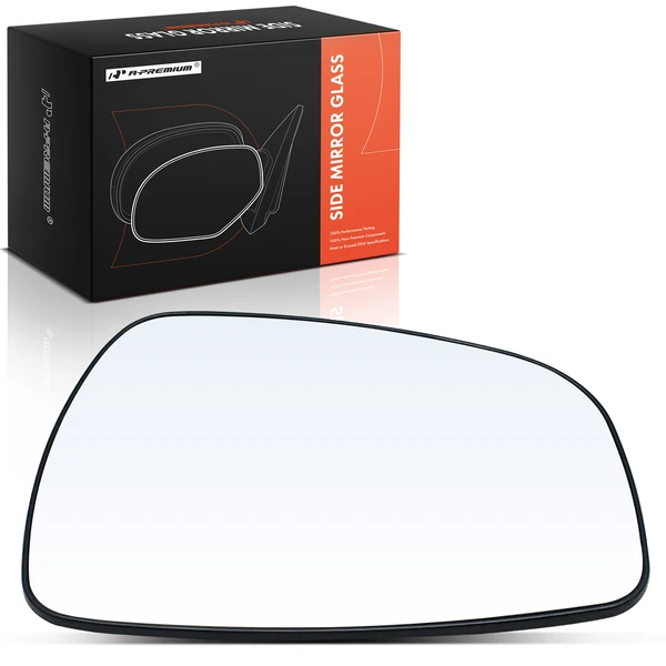 Passenger Mirror Glass with Power Glass Adjust for Hyundai Accent 12-17 Elantra