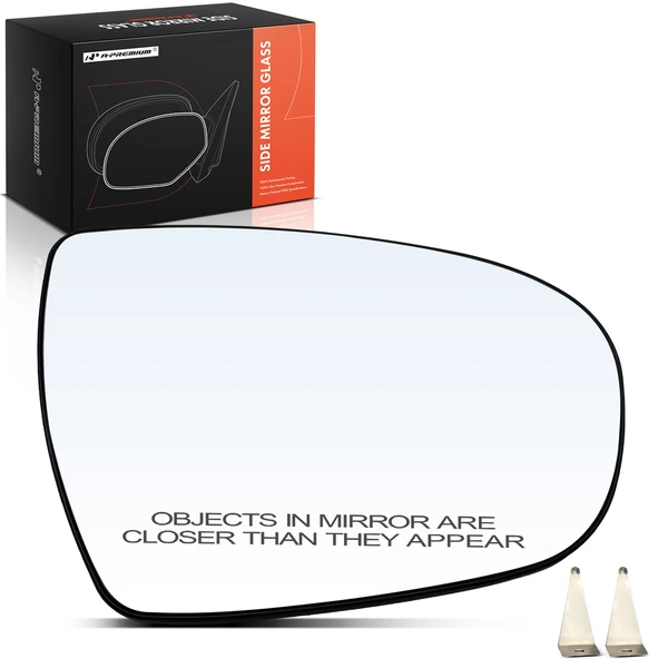 Passenger Mirror Glass with Power Adjust for Kia Optima 2011-2016