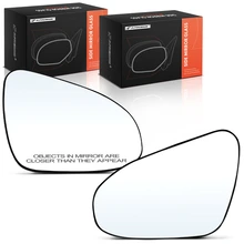 2 Pcs Front Mirror Glass with Manual Adjust & Backing Plate for 2014-2019 Toyota Corolla
