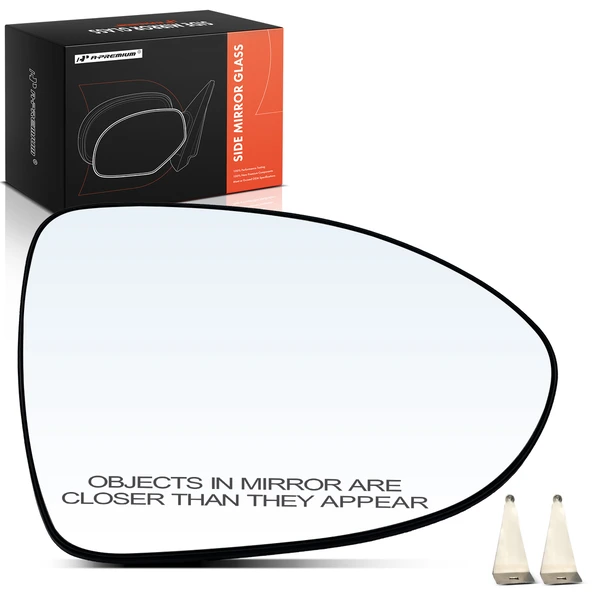 Passenger Mirror Glass with Power Adjust for Kia Rio 2012-2017