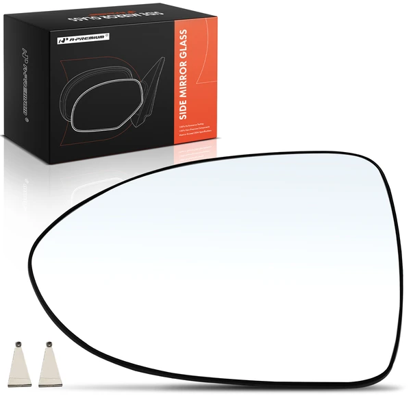 Driver Mirror Glass with Power Adjust for Kia Rio 2012-2017