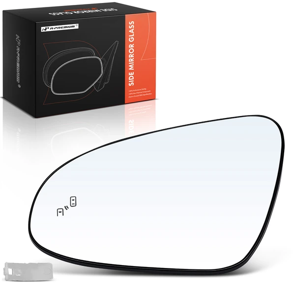 Driver Mirror Glass with Power Adjust for 2018-2022 Toyota C-HR