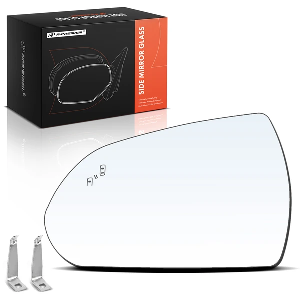 Driver Mirror Glass with Power Adjust for Hyundai Elantra 17-20