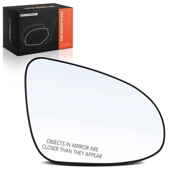 Passenger Mirror Glass with Manual Adjust for Toyota Prius C 2012-2019