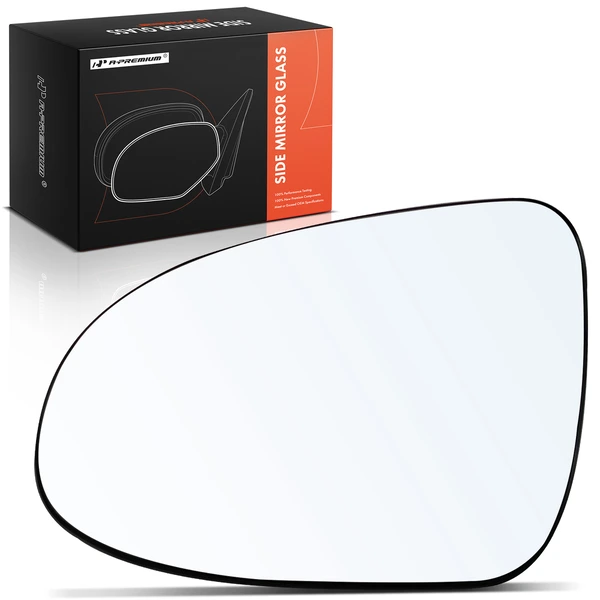 Driver Mirror Glass with Power Adjust for Toyota Prius C 2012-2019