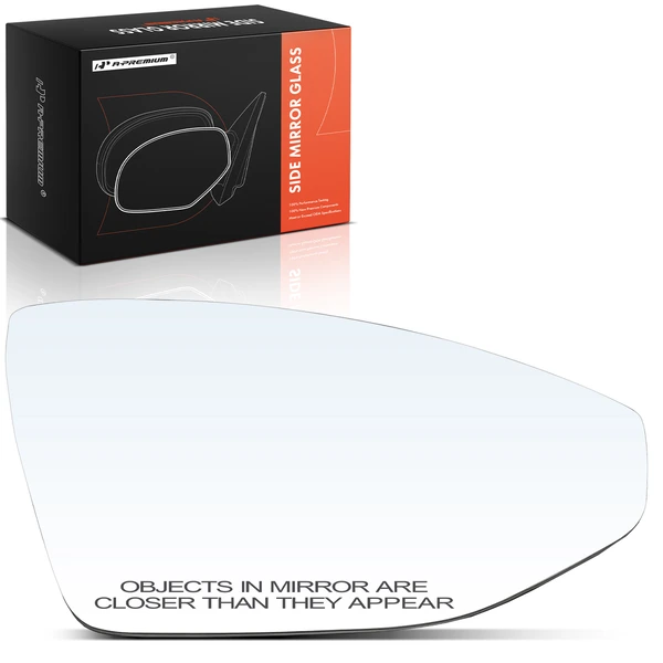 Passenger Mirror Glass with Heated for 2019-2023 Audi A8 Quattro