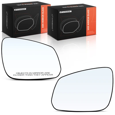 2 Pcs Mirror Glass with Manual Adjust & Backing Plate