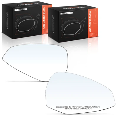 2 Pcs Driver & Passenger Mirror Glass with Heated