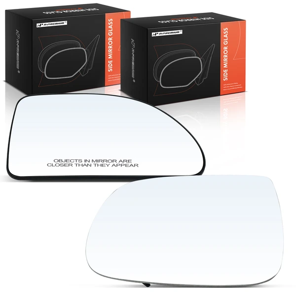 2 Pcs Front Mirror Glass with Power Adjust for Audi Q5 2009-2017 SQ5 2014-2017