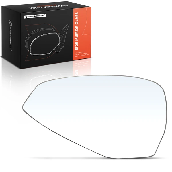 Driver Mirror Glass with Power Adjust for 2017-2020 Audi A4