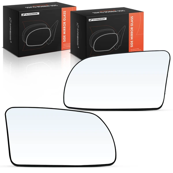 2 Pcs Driver & Passenger Mirror Glass Non-Heated for 2007-2013 Nissan Altima