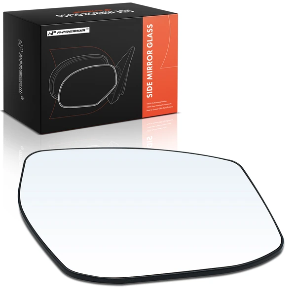 Passenger Mirror Glass with Manual Glass Adjust for Nissan Altima 2013-2018 Sentra 2013-2019 Sedan