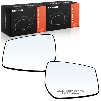 2 Pcs Driver & Passenger Mirror Glass with Manual Adjust Glass