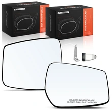 2 Pcs Driver & Passenger Mirror Glass with Power Adjust Glass for 2015-2019 Nissan Versa Note