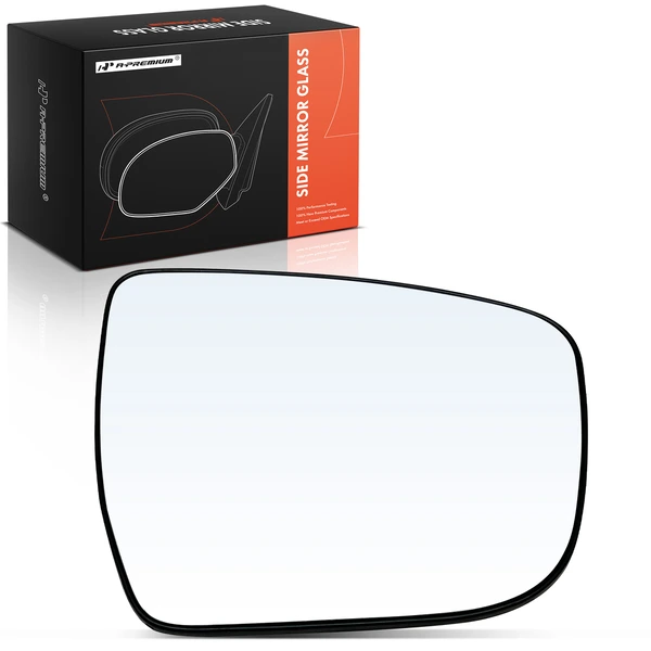 Passenger Mirror Glass with Power Adjust for Nissan Murano 15-24 Pathfinder