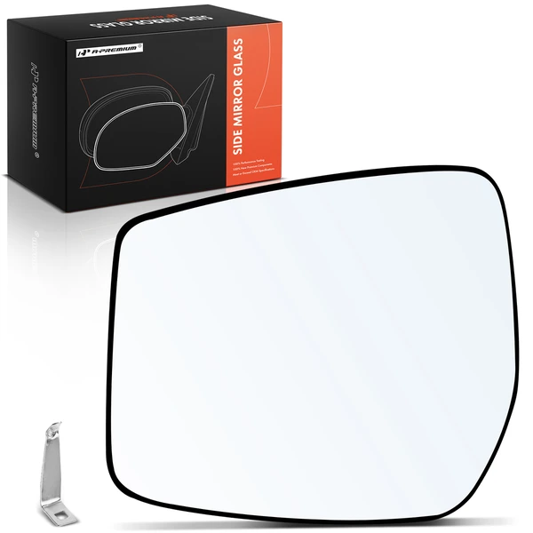 Driver Mirror Glass with Power Adjust for Nissan Versa Note 2015-2019