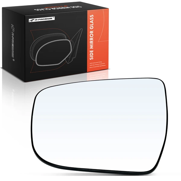 Driver Mirror Glass with Power Adjust for 2015-2024 Nissan Murano