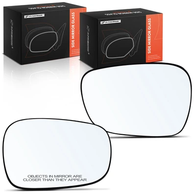 2 Pcs Driver & Passenger Mirror Glass Heated with Power Adjust