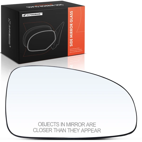 Passenger Power Mirror Glass Heated with Backing Plate for 2009-2010 Pontiac G3