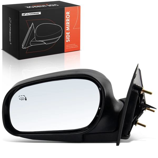 Left Driver Side Mirror, Powered, with Heated, Chrome A-Premium APMI2824TW