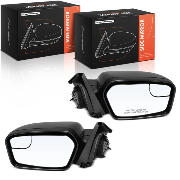 2011-2012 Ford Fusion Driver & Passenger Mirror, Powered 2011-2012 Ford Fusion, Textured Black A-Premium APMI2169