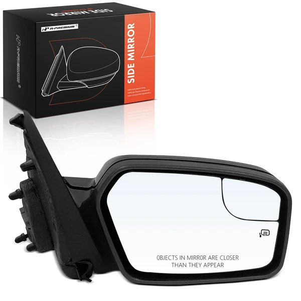 Right Passenger Side Mirror, Powered, with Heated, Smooth Black A-Premium APMI2171