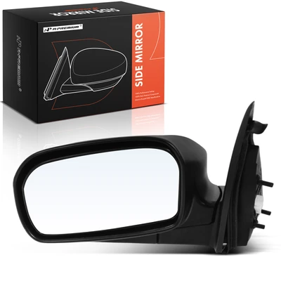 Passenger Black Power Mirror with Manual Folding