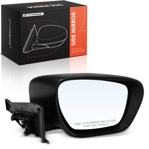 2006-2010 Mazda 5 Right Passenger Side Mirror, Powered 2006-2010 Mazda 5, Smooth Black A-Premium APMI2829TW