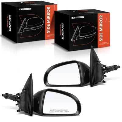 2 Pcs Driver & Passenger Textured Black Mirror without Heated