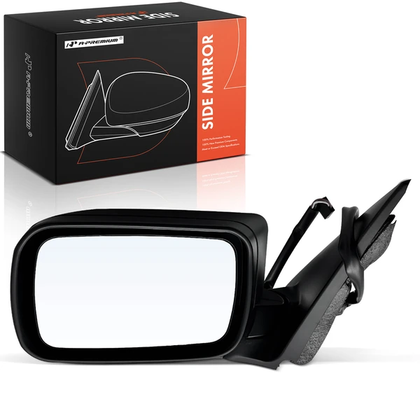 Left Driver Side Mirror, Powered, Primed Black A-Premium APMI1596TW