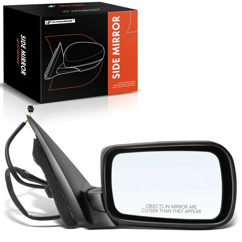 Passenger Black Mirror with Power Glass Adjust for 2000 BMW 323i