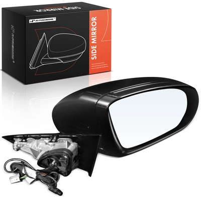 Passenger Black & Chrome Mirror with Power Glass Adjust