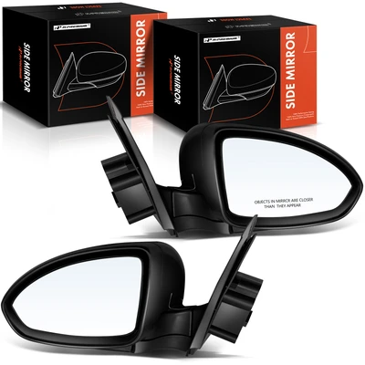 2 Pcs Driver & Passenger Black Mirror without Heated