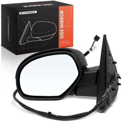 Driver Black Textured Mirror with Power Glass Adjust