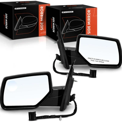 2 Pcs Driver & Passenger Chrome Mirror with Heated