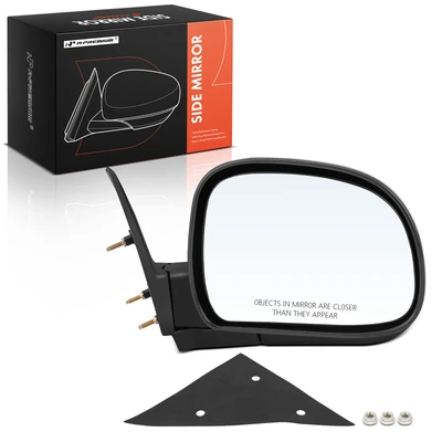 Front Right Black Manual Folding Mirror