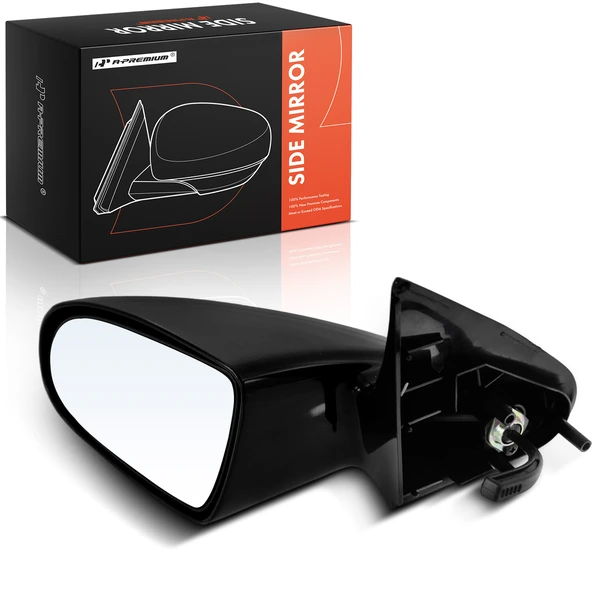 Left Driver Side Mirror, Manual, Black A-Premium APMI2833TW