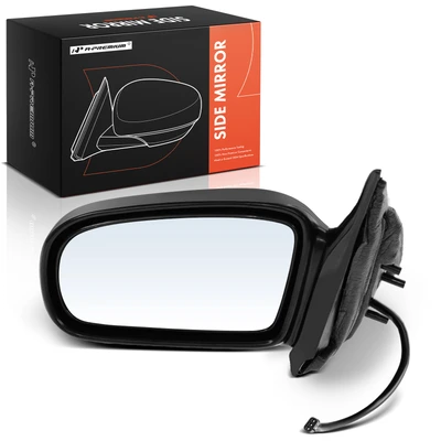 Driver Black Power Mirror with Manual Folding