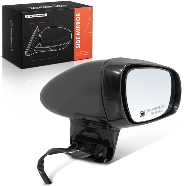 Right Passenger Side Mirror, Powered, with Heated, Smooth Black A-Premium APMI2840TW