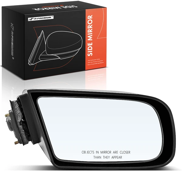 1990-1994 Chevrolet Lumina Right Passenger Side Mirror, Manual 1990-1994 Chevrolet Lumina, Black A-Premium APMI2838TW
